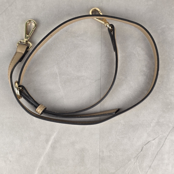 Nine West Beige and Gold Zippered Bag - Picture 3 of 5